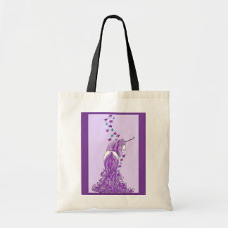 Unicorn with Butterflies Tote Bag