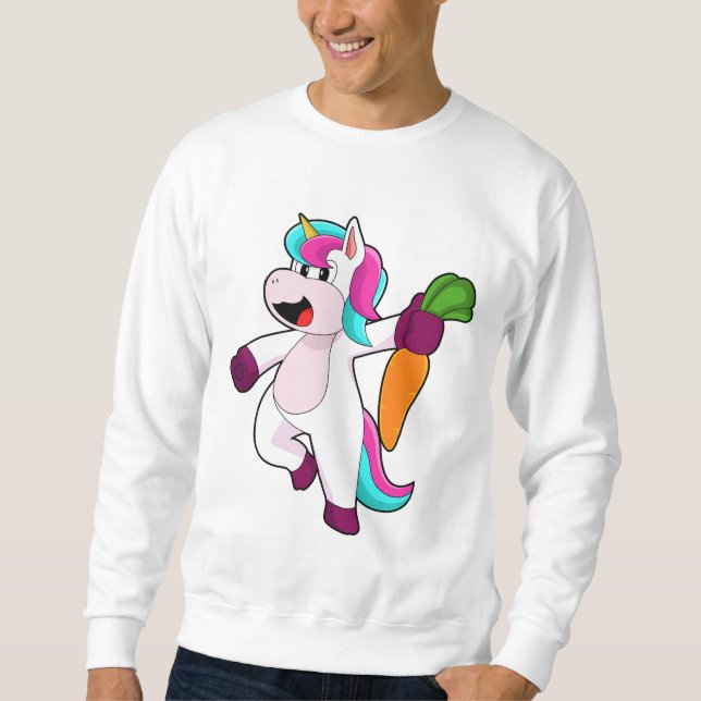 Unicorn with Carrot Sweatshirt (Front)