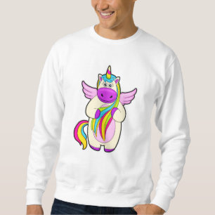 Unicorn with colourful Hairs Sweatshirt
