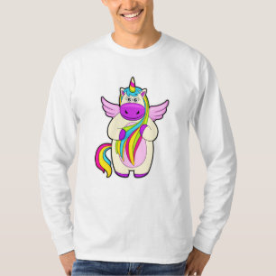 Unicorn with colourful Hairs T-Shirt