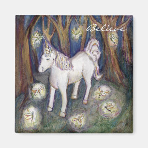 Unicorn with Fairies Custom Refrigerator Magnets