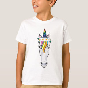 Unicorn with Flowers T-Shirt