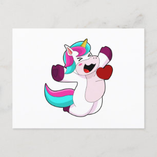 Unicorn with Heart Postcard
