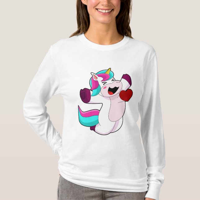 Unicorn with Heart T-Shirt (Front)