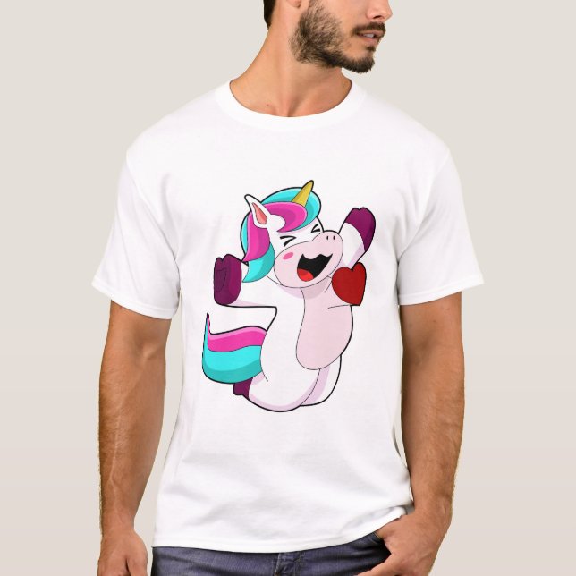 Unicorn with Heart T-Shirt (Front)