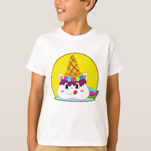 Unicorn with Ice cream cone T-Shirt
