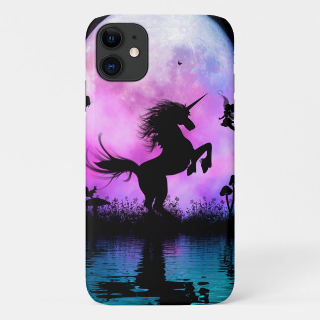 Unicorn with little fairy Case-Mate iPhone case (Back)