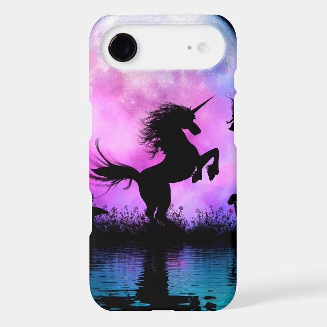 Unicorn with little fairy Case-Mate iPhone case (Back)