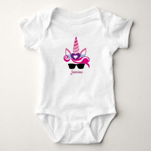 Unicorn with Pony Face Baby Shirt