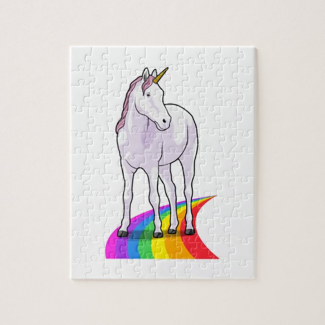 Unicorn with Rainbow Jigsaw Puzzle (Vertical)