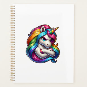 Unicorn With Rainbow Mane Art Tank Top Planner