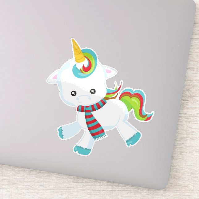Unicorn With Scarf, Cute Unicorn, Little Unicorn (Detail)