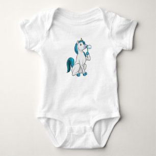 Unicorn with Soap bubbles Baby Bodysuit