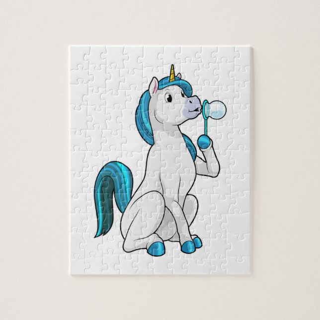 Unicorn with Soap bubbles Jigsaw Puzzle (Vertical)