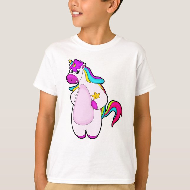 Unicorn with Star T-Shirt (Front)