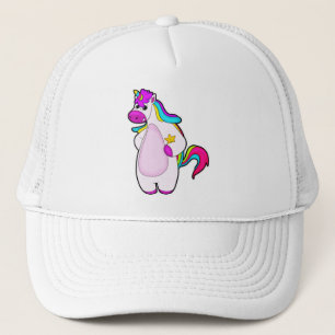 Unicorn with Star Trucker Hat