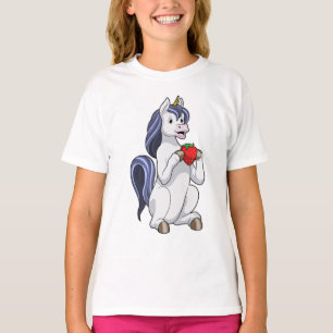Unicorn with Strawberry Fruit T-Shirt
