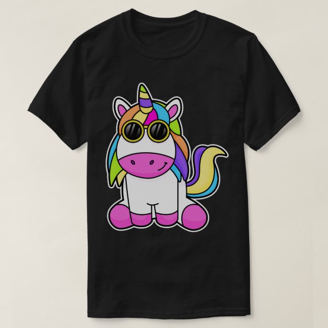 Unicorn with Sunglasses 2 T-Shirt (Design Front)