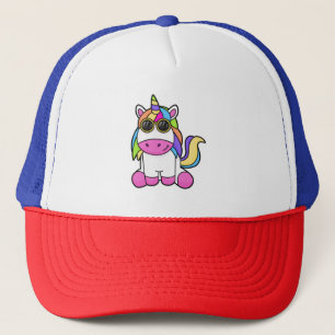 Unicorn with Sunglasses Trucker Hat