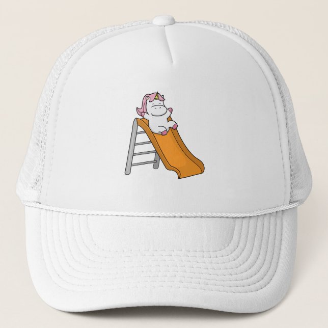 Unicorn with Swing Trucker Hat (Front)