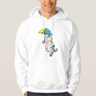 Unicorn with Umbrella Hoodie