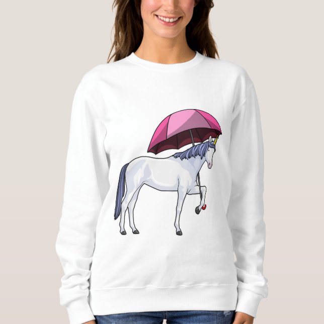Unicorn with Umbrella Sweatshirt (Front)