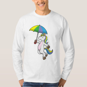 Unicorn with Umbrella T-Shirt