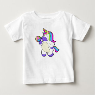 Unicorn with Volleyball Baby T-Shirt