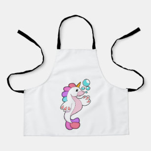 Unicorn with Water bubbles.PNG Apron