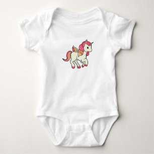 Unicorn with Wings Baby Bodysuit