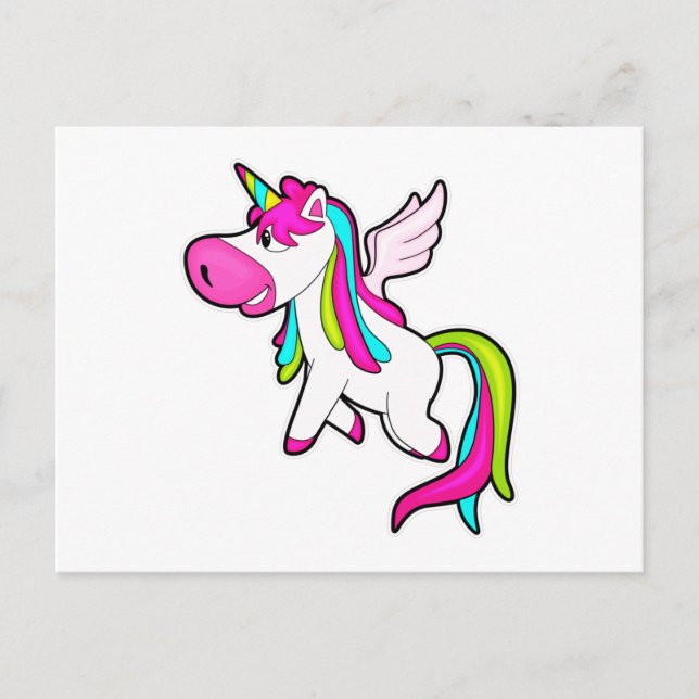 Unicorn with Wings Postcard (Front)