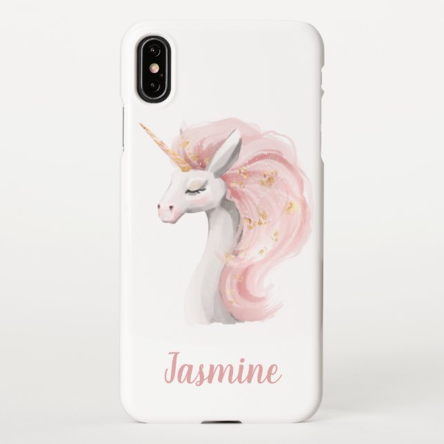 Unicorn With Your Name iPhone Case (Back)