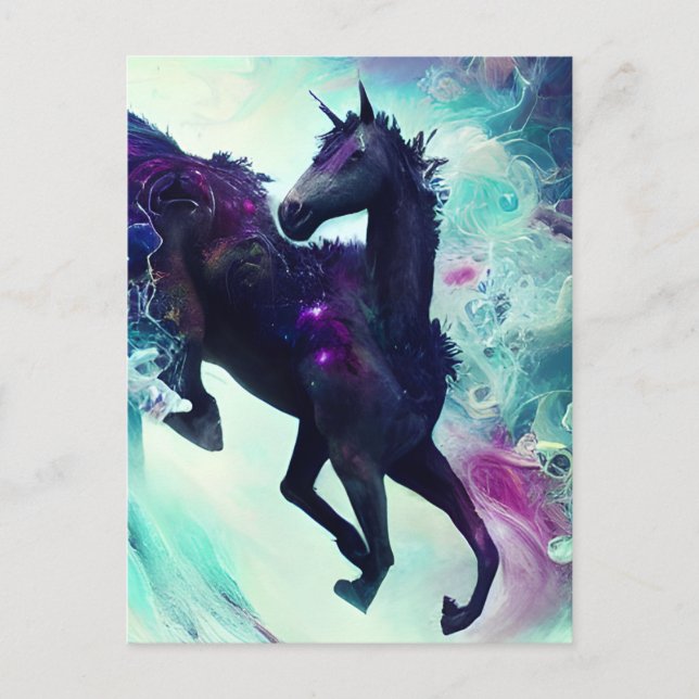 Unicorn Within the Galaxy Postcard (Front)