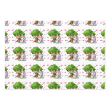 Unicorn & Woodland Friends Envelopper papier migno