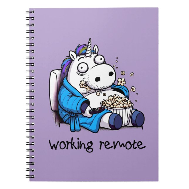Unicorn Working Remote Notebook (Front)