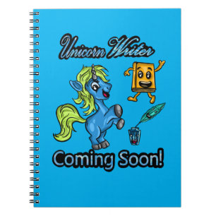 Unicorn Writer - Coming Soon! Spiral Notebook