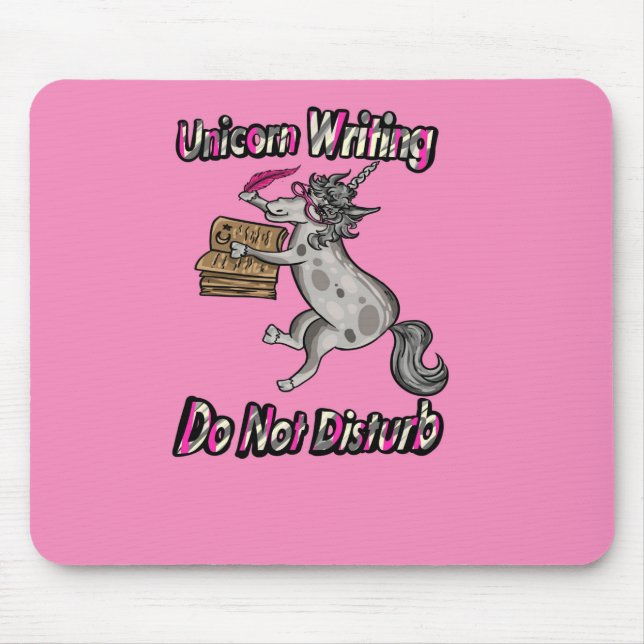 Unicorn Writing - Do Not Disturb Mouse Pad (Front)