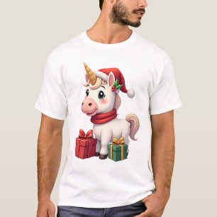 Unicorn Xmas Decoration Santa Unicorn Christmas T- T-Shirt