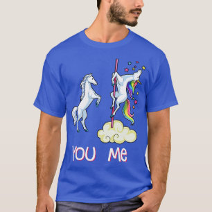 Unicorn You vs Me Funny Unicorns Rainbow Gifts T-Shirt