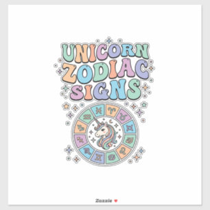 Unicorn Zodiac Signs Kawaii Vector Design_1