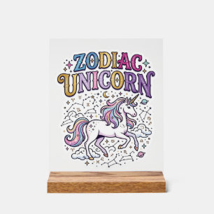 Unicorn Zodiac Unicorn Premium Vector Marketplace Acrylic Sign
