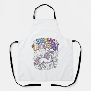 Unicorn Zodiac Unicorn Premium Vector Marketplace Apron
