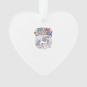 Unicorn Zodiac Unicorn Premium Vector Marketplace Ornament
