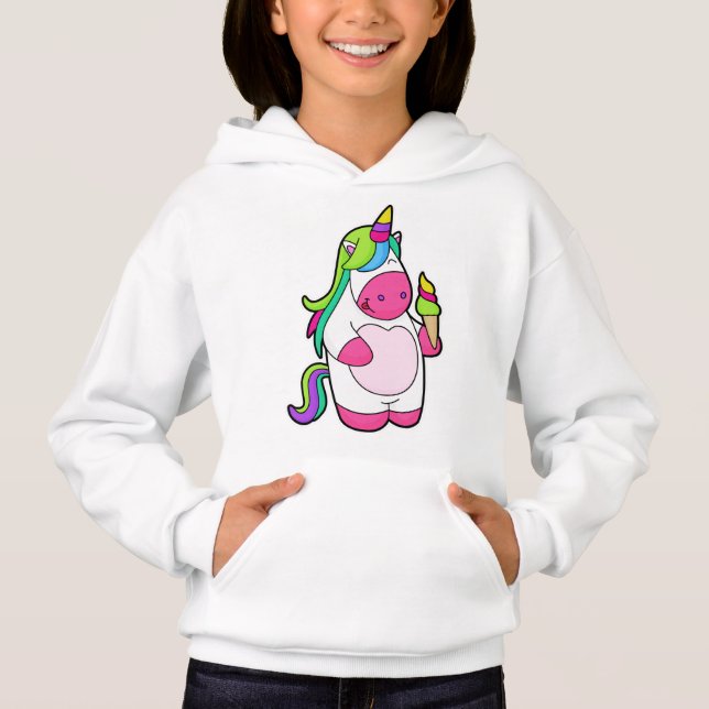 Unicorne avec gaufre Glace (Devant)
