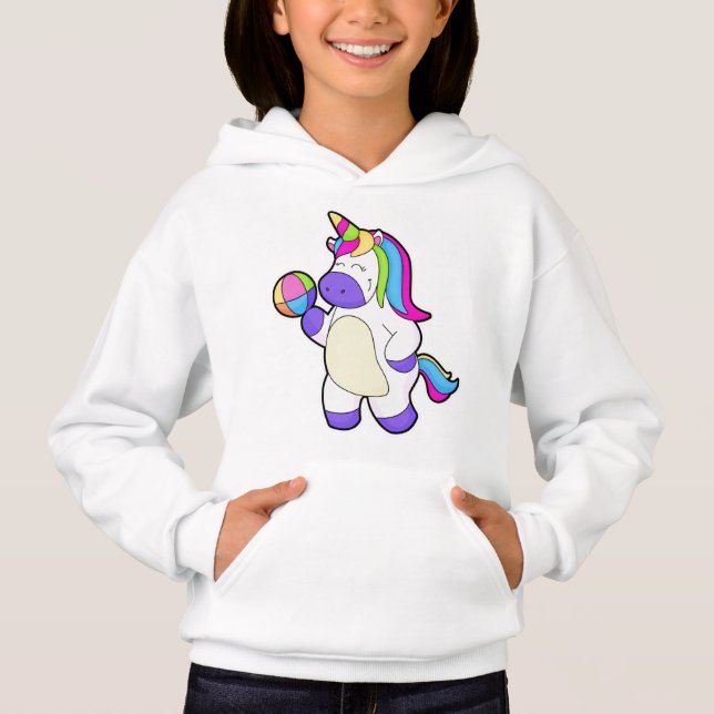 Unicorne avec volleyball (Devant)