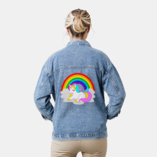 Unicorne blanche sur Cloud Rainbow Femmes