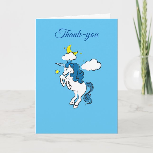 Unicorne Carte de remerciements (Devant)