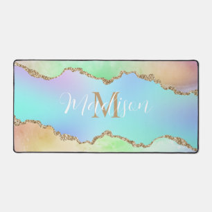 Unicorne Coloris Pastel Rainbow Monogram Mat