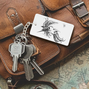 Unicorne d'encre noire tribale