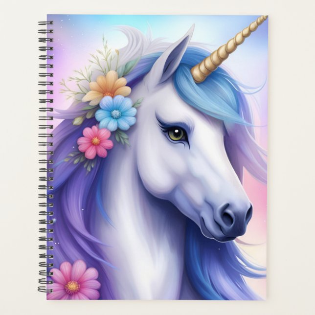 Unicorne et fleurs (Devant)